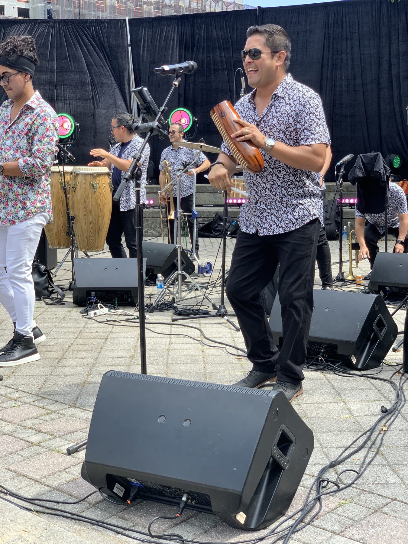 Live music performance at a KingdomCares community event