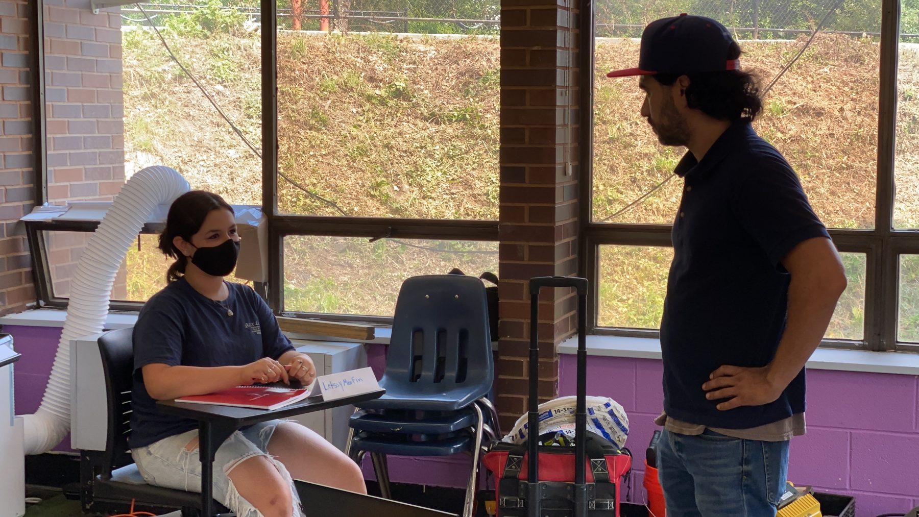 One-on-one coaching between a BTW instructor and participant